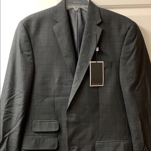 Sean John Other - NWT Sean John Gray Plaid Blazer